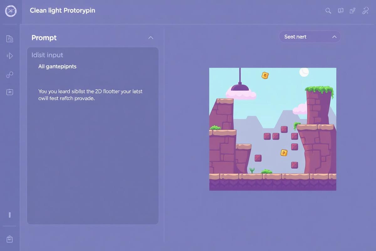 Generating Playable Games with AI interface preview